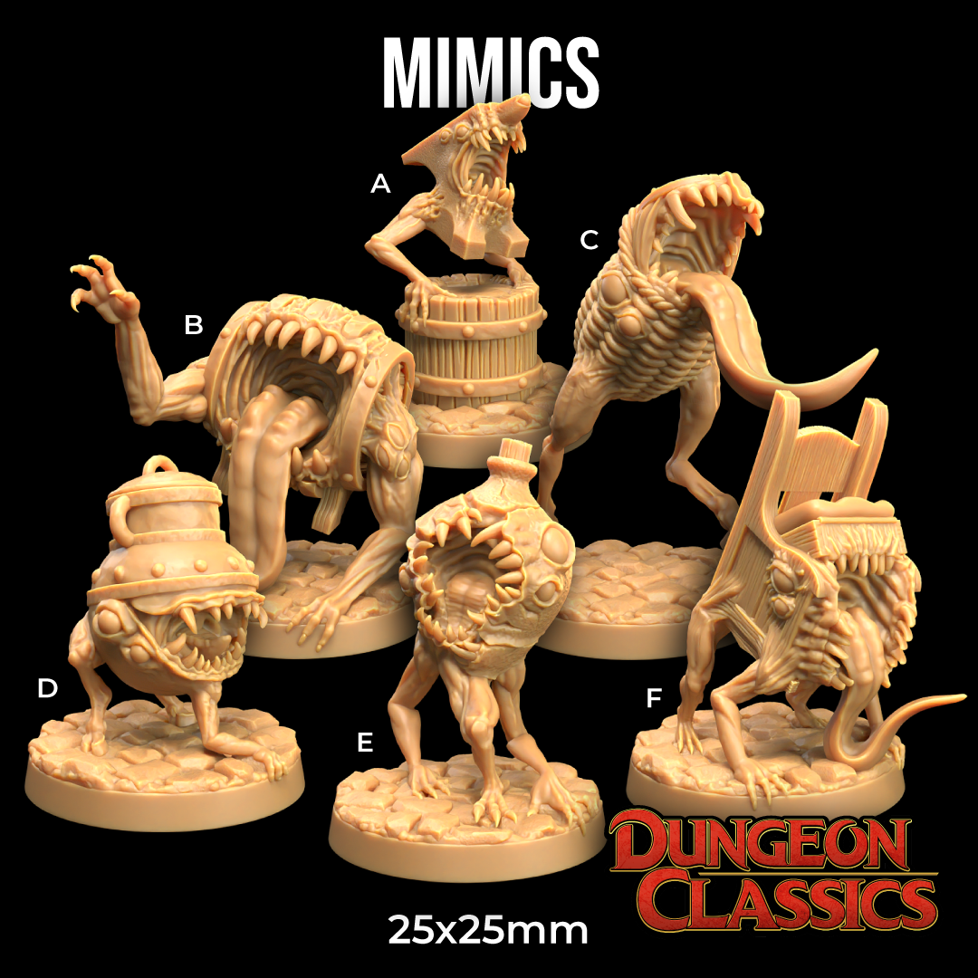 Mimics | PRESUPPORTED | Dungeon Classics